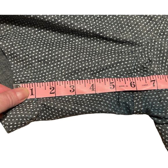 VTG J. Crew New York Pull On Drawstring Shorts SZ Navy Blue White Dots Preppy - Picture 7 of 7